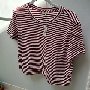 Madewell Slub boxy-crop tee